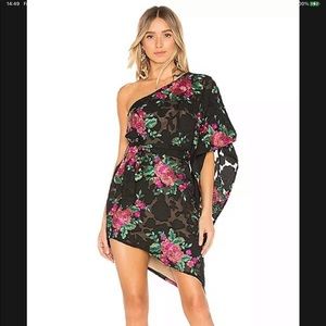 Michael Costello x REVOLVE one shoulder dress